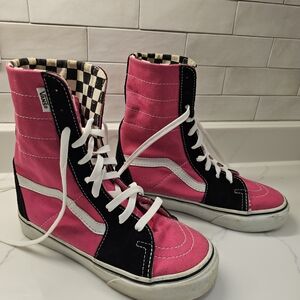 Vans Vintage Y2K High-Top Sneakers - Pink and Black